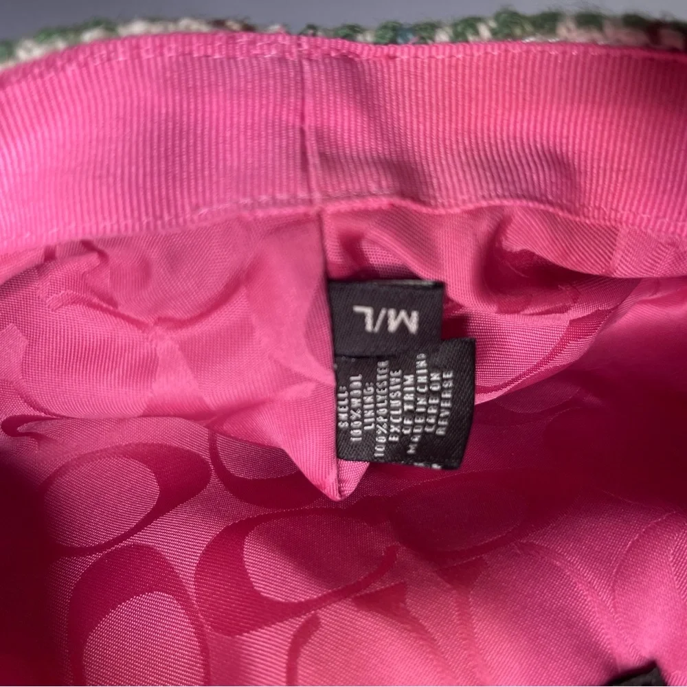 Coach Tattersall Wool Newsboy Hat - Picture 6 of 10